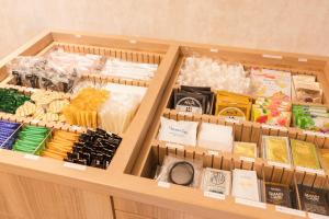 a drawer filled with lots of different types of food at SOTETSU GRAND FRESA TAKADANOBABA in Tokyo