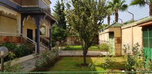 ein Haus mit einem Baum im Hof in der Unterkunft VILLA PLAISANCE in Meknès