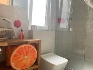Kúpeľňa v ubytovaní POLA Łupawsko