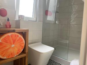 Kúpeľňa v ubytovaní POLA Łupawsko
