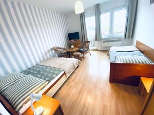 Villa Horyzont客房内的一张或多张床位