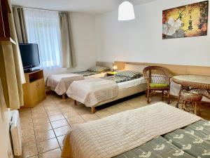 Villa Horyzont客房内的一张或多张床位