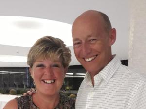 a man and a woman posing for a picture at The Clydesdale in Paignton