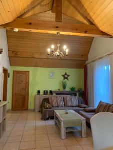 Posezení v ubytování Ferienwohnung Feist