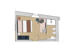 The floor plan of Relais Sant'Anna
