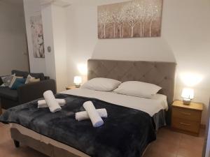 Posteľ alebo postele v izbe v ubytovaní Studio apartment Calm nature
