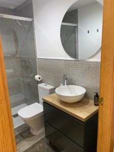 Koupelna v ubytování Apartamento Rural 2 Casa Bergua + 4 fotografie