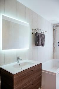 A bathroom at Sennen Cove Cottage