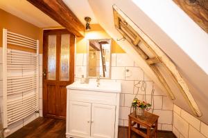 Koupelna v ubytování Apartmány Tollendorf Lužické hory