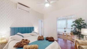Postel nebo postele na pokoji v ubytování VILLA ANIL Lanzarote