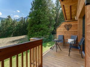 Balkon lub taras w obiekcie Tauernlodge Krimml 2B