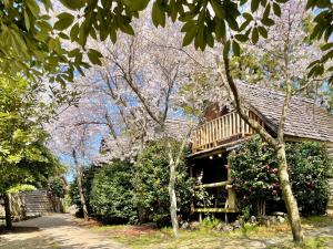 Log Park Dochidol Ranch外面的花园