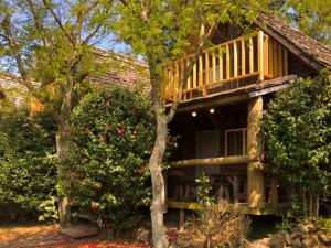 Log Park Dochidol Ranch外面的花园