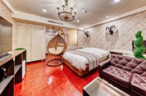Postel nebo postele na pokoji v ubytování Hotel Lotus Morioka -Adult Only