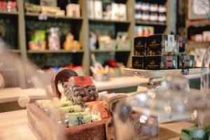 a box of food on a table in a store at Trolltun Hotel & Hytter in Dombås