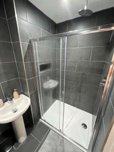 Ванная комната в Beautiful House Located Near Kielder Reservoir