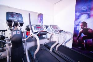 Fitness centrum a/nebo fitness zařízení v ubytování SV Chrome