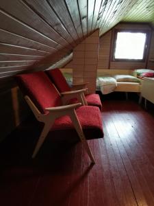 Ένα ή περισσότερα κρεβάτια σε δωμάτιο στο KOZJANSKA KOČA +35 φωτογραφίες