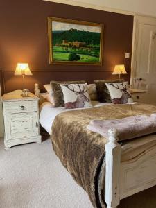 Ένα ή περισσότερα κρεβάτια σε δωμάτιο στο Thropton Demesne Farmhouse B&B