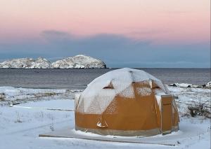 Vesterålen glamping - Arctic dome om vinteren