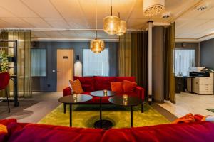 Predel za sedenje v nastanitvi Hotell Fridhemsgatan