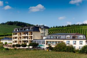 ein Hotel inmitten eines Weinbergs in der Unterkunft Hotel Weis in Mertesdorf