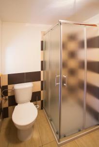 Koupelna v ubytování Penzion U Vyhlídky