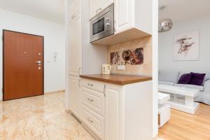 Kuchyňa alebo kuchynka v ubytovaní Apartament Na Woli Sowińskiego by Noclegi Renters