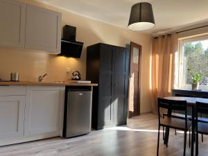 Kuchyň nebo kuchyňský kout v ubytování Pokoje Gościnne - Apartamenty MATI