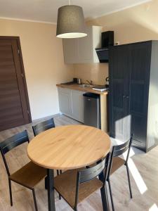Kuchyň nebo kuchyňský kout v ubytování Pokoje Gościnne - Apartamenty MATI