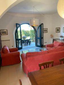 A seating area at Casaleaurelia