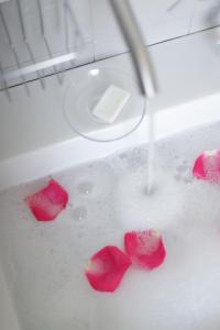 Koupelna v ubytování Delle rose inn
