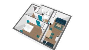 Půdorys ubytování Tout Inclus - Plein Centre - Netflix - Moontown