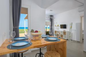 A television and/or entertainment centre at Niva Kamiros Apartments