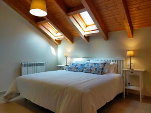 Postel nebo postele na pokoji v ubytování Apartamentos Turísticos la Estación y estudio