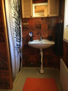 Kylpyhuone majoituspaikassa Sjösikten