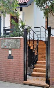 a set of stairs in front of a building at Dom Stegny in Warsaw