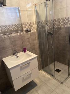 Koupelna v ubytování Pokoje Gościnne - Apartamenty MATI