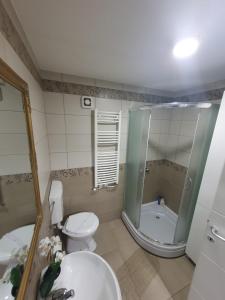 Koupelna v ubytování MM Apartman