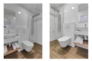 Kúpeľňa v ubytovaní Villa AMore Brela + 37 fotografií