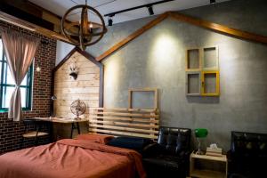 Χώρος καθιστικού στο House Inn House