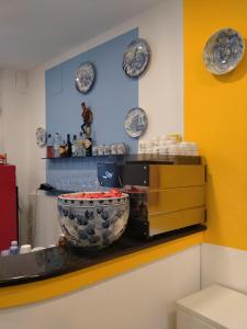 A kitchen or kitchenette at Albergo Belvedere