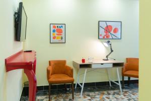 Posezení v ubytování Artistic Tirana Blloku