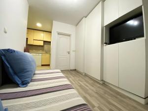 TV a/nebo společenská místnost v ubytování Modern apartment in Vodice with sea view - 48 m².