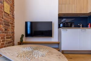 TV tai viihdekeskus majoituspaikassa Two-story Loft Apartments 15