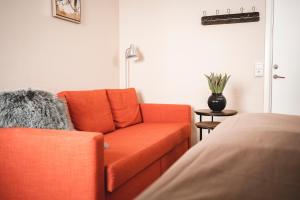 Ruang duduk di Två Systrar B&B