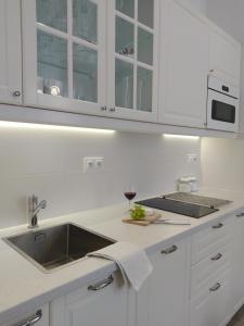Kuchnia lub aneks kuchenny w obiekcie Apartament FANABERIA Lądek Zdrój