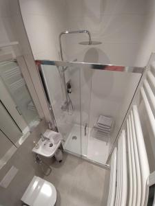 Łazienka w obiekcie Apartament FANABERIA Lądek Zdrój