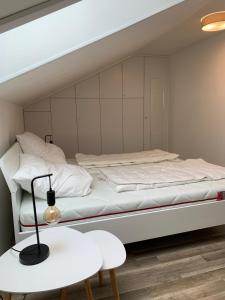 Postel nebo postele na pokoji v ubytování Ferienwohnung Lara
