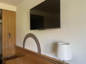 TV a/nebo společenská místnost v ubytování Hotel Europa Belluno